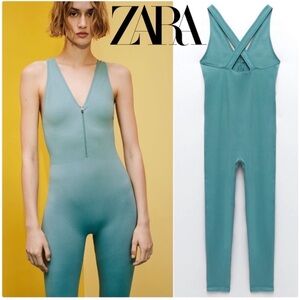 Zara Teal Jumpsuit